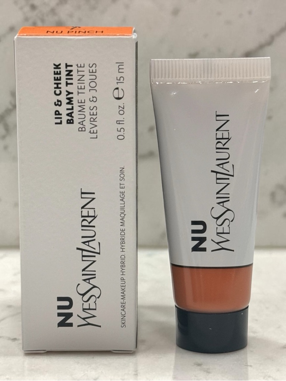 NEW YSL Yves Saint Laurent NU Lip & Cheek Balmy Tint Nu Pinch 15ml Rare HTF